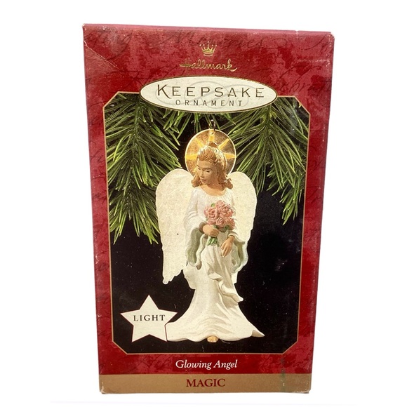 Hallmark 1997 “Glowing Angel” Lighted Christmas Ornament (NWT) - Picture 4 of 9